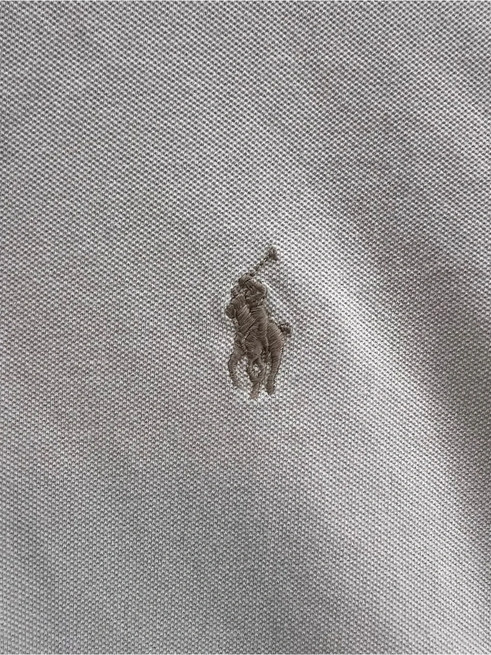 Polo Ralph Lauren Henley Shirt Mens Small Off White Featherweight Mesh Preppy